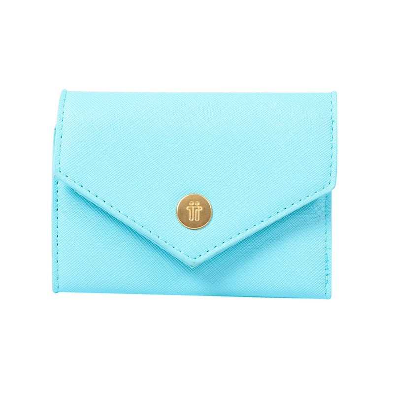 Billetera Neysa En Pu Leather Con Rfid Blocker - Color: Azul