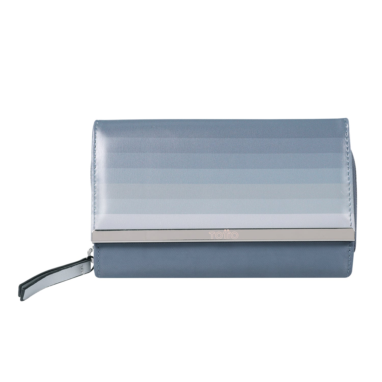 Billetera Para Mujer Blocks - Color: Gris