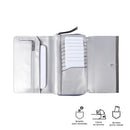 Billetera Para Mujer Blocks - Color: Gris