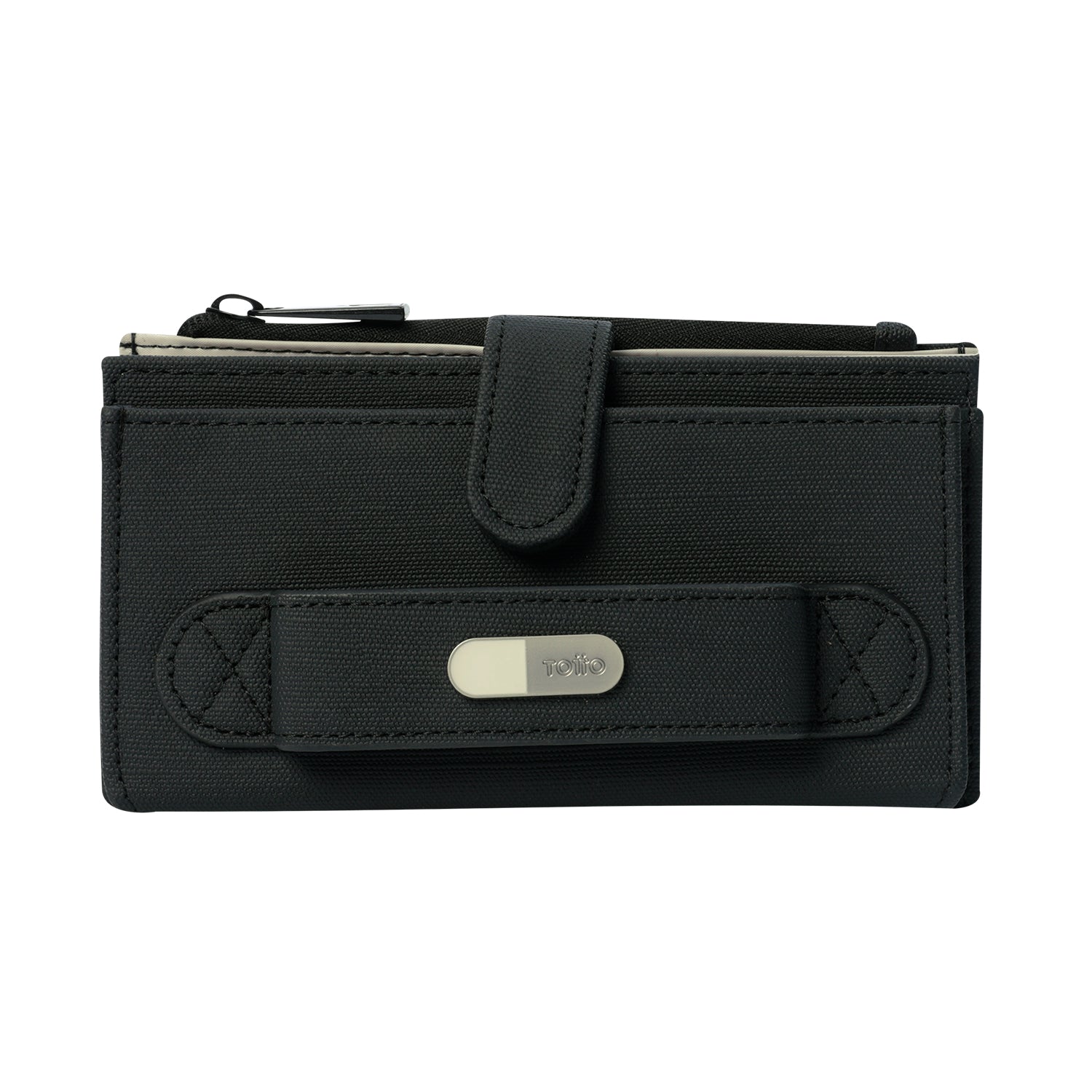 Billetera Dull L Negra grande