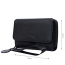 Billetera Soft Cri Con RFID Blocker Negra Mujer