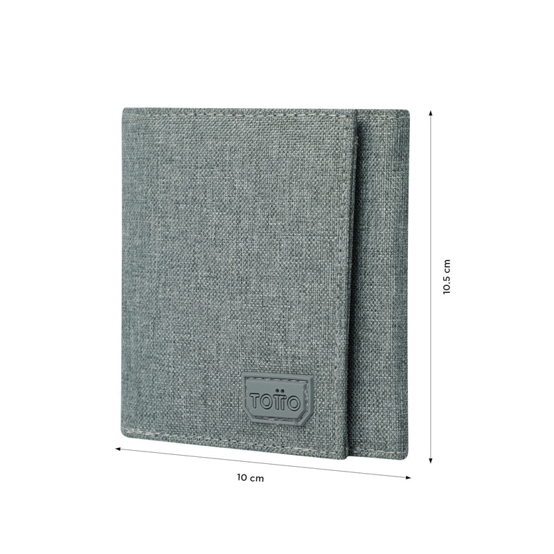 Billetera Riva Aq con RFID Blocker Gris