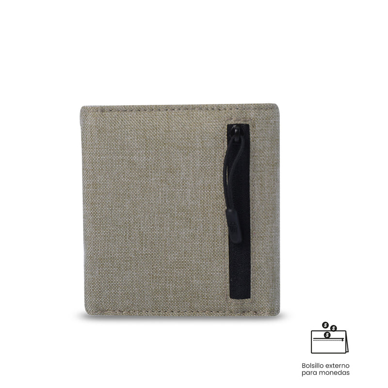 Billetera para Hombre Riva Aq con RFID Blocker Beige