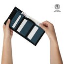 Billetera Riva Mee con RFID Blocker Azul