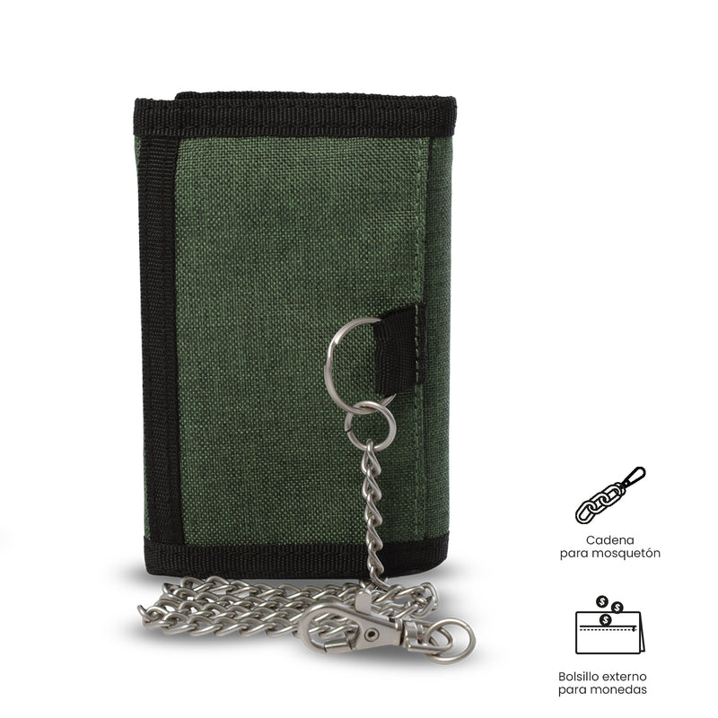 Billetera para Hombre Riva Mee con RFID Blocker Verde