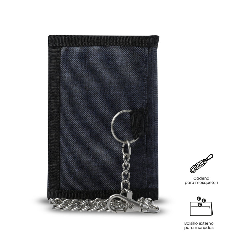 Billetera para Hombre Riva Mee con RFID Blocker Azul