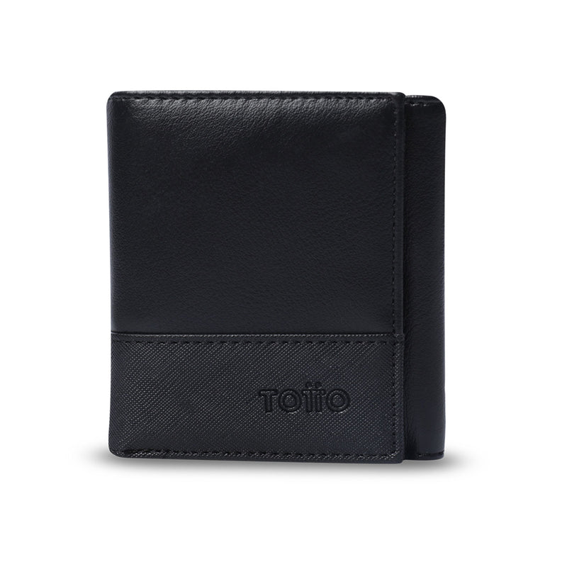 Billetera para Hombre Saffiano Aqi con RFID Blocker Negra