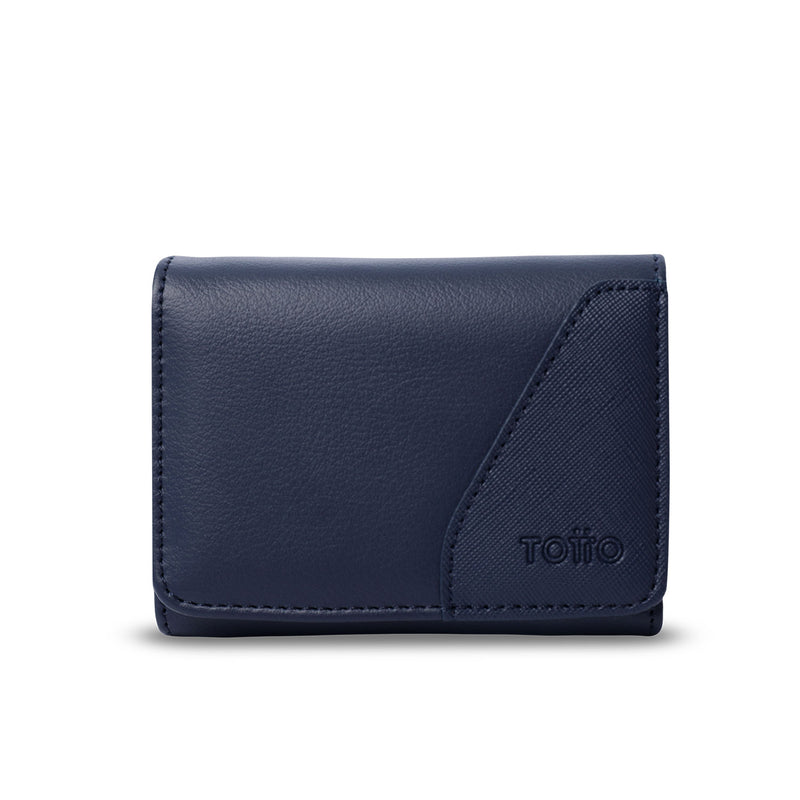 Billetera para Hombre Saffiano Sob con RFID Blocker Azul