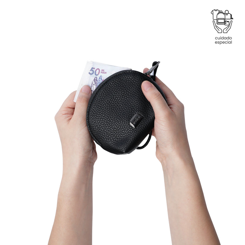 Monedero para Mujer Smooth Dal Pequeño Negro