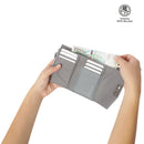 Billetera Smooth Ney con RFID Blocker Gris
