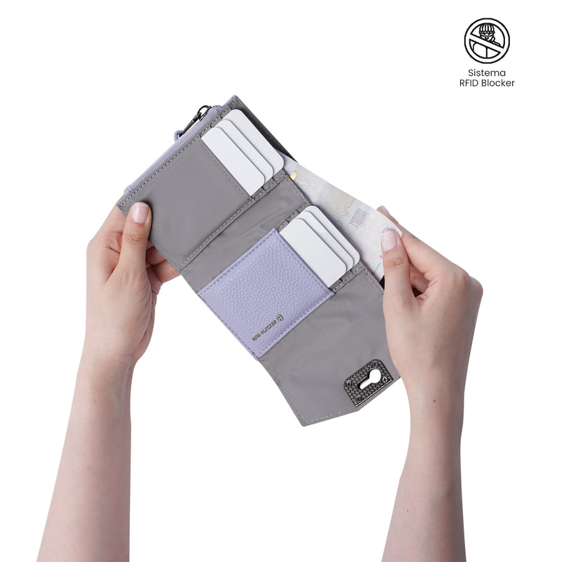 Billetera para Mujer Smooth Ney con RFID Blocker Morada
