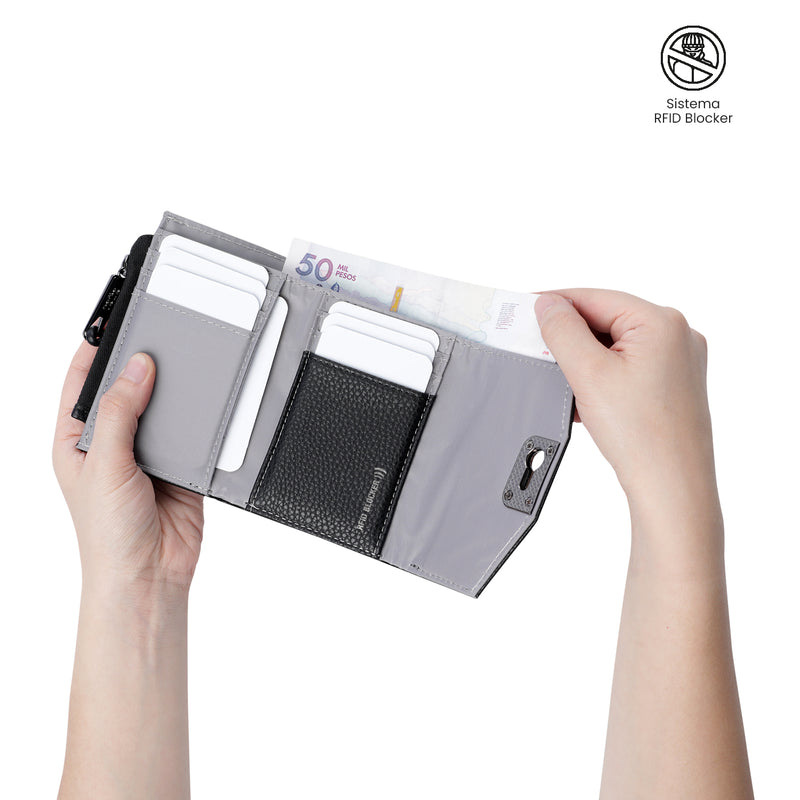 Billetera para Mujer Smooth Ney con RFID Blocker Negra