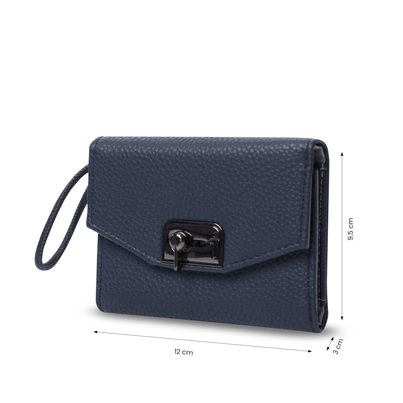 Billetera para Mujer Smooth Ney con RFID Blocker Azul