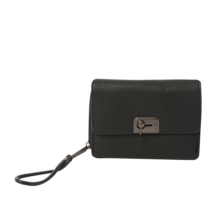 Billetera Smooth Cri con RFID Blocker Negra