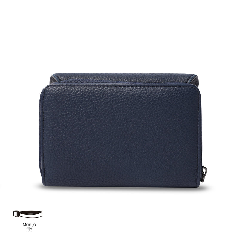 Billetera para Mujer Smooth Cri con RFID Blocker Azul