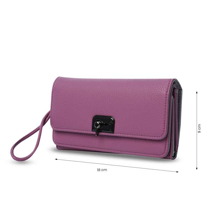 Billetera para Mujer Smooth Sub con RFID Blocker Rosada