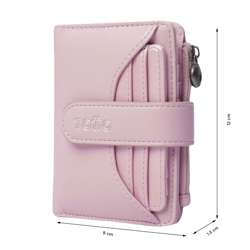Billetera Style Dull con RFID Blocker Rosada