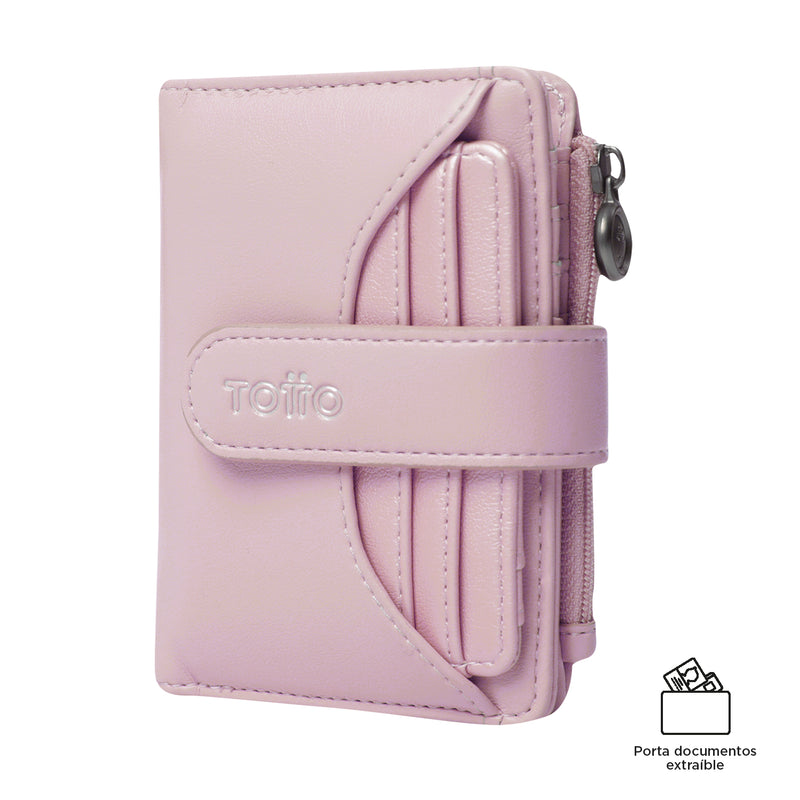 Billetera Style Dull con RFID Blocker Rosada