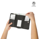 Billetera Texture Var con RFID Blocker Negra