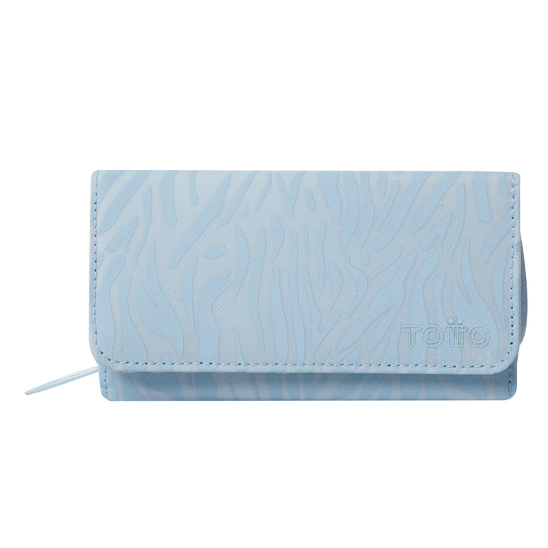 Billetera Texture Var con RFID Blocker Azul
