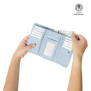 Billetera Texture Var con RFID Blocker Azul