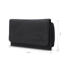 Billetera para Mujer Texture Var con RFID Blocker Negra