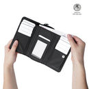 Billetera para Mujer Texture Var con RFID Blocker Negra