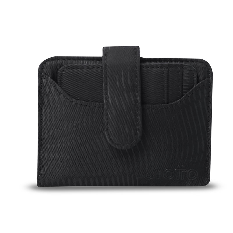 Billetera para Mujer Texture Dull con RFID Blocker Negra