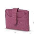 Billetera para Mujer Texture Dull con RFID Blocker Rosada