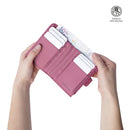 Billetera para Mujer Texture Dull con RFID Blocker Rosada