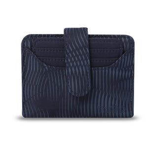 Billetera Texture Dull pequeña azul