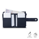 Billetera para Mujer Texture Dull con RFID Blocker Azul