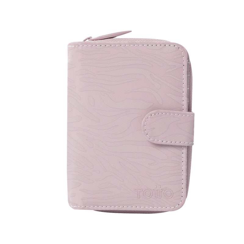 Billetera Texture Twi con RFID Blocker Rosada