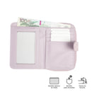 Billetera Texture Twi con RFID Blocker Rosada