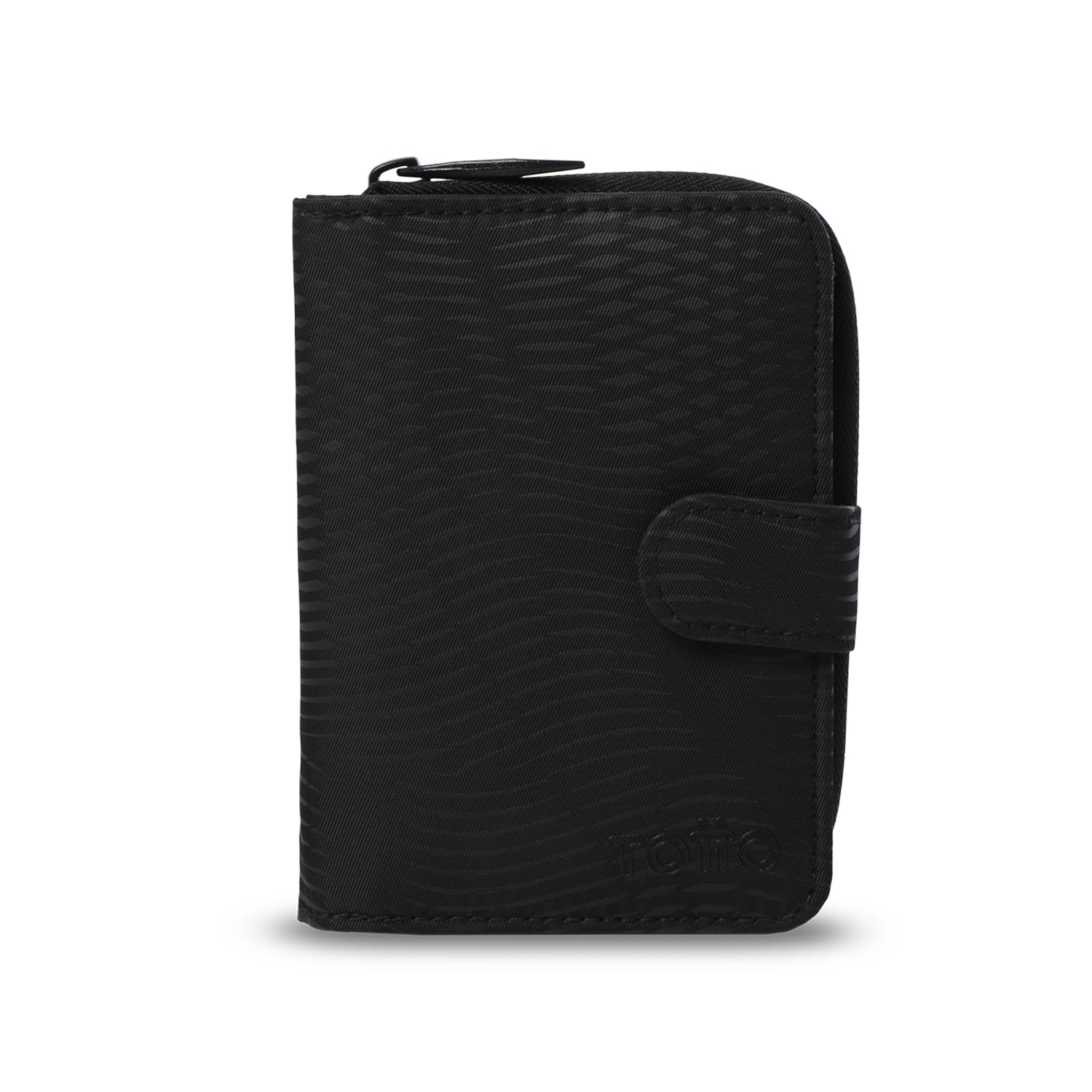 Billetera Texture Twi mediana negra