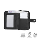 Billetera para Mujer Texture Twi con RFID Blocker Negra