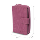 Billetera para Mujer Texture Twi con RFID Blocker Rosada
