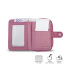 Billetera para Mujer Texture Twi con RFID Blocker Rosada
