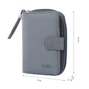 Billetera Twilly Tipo Agenda Con Rfid Blocker  Para Mujer Gris