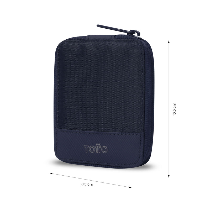 Billetera para Hombre Wood Mediana con RFID Blocker Azul