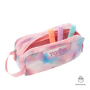 Cartuchera Escuadra Glitter Azul Mujer