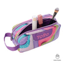 Cartuchera Escuadra Multiuso Niña Morado