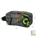 Cartuchera Escuadra Multiuso Niño Negro