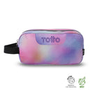 Cartuchera Multiuso Escuadra Glitter Grande Rosada Mujer