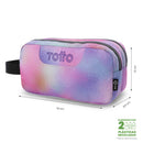 Cartuchera Multiuso Escuadra Glitter Grande Rosada Mujer