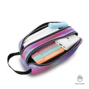 Cartuchera Multiuso Escuadra Glitter Grande Rosada Mujer