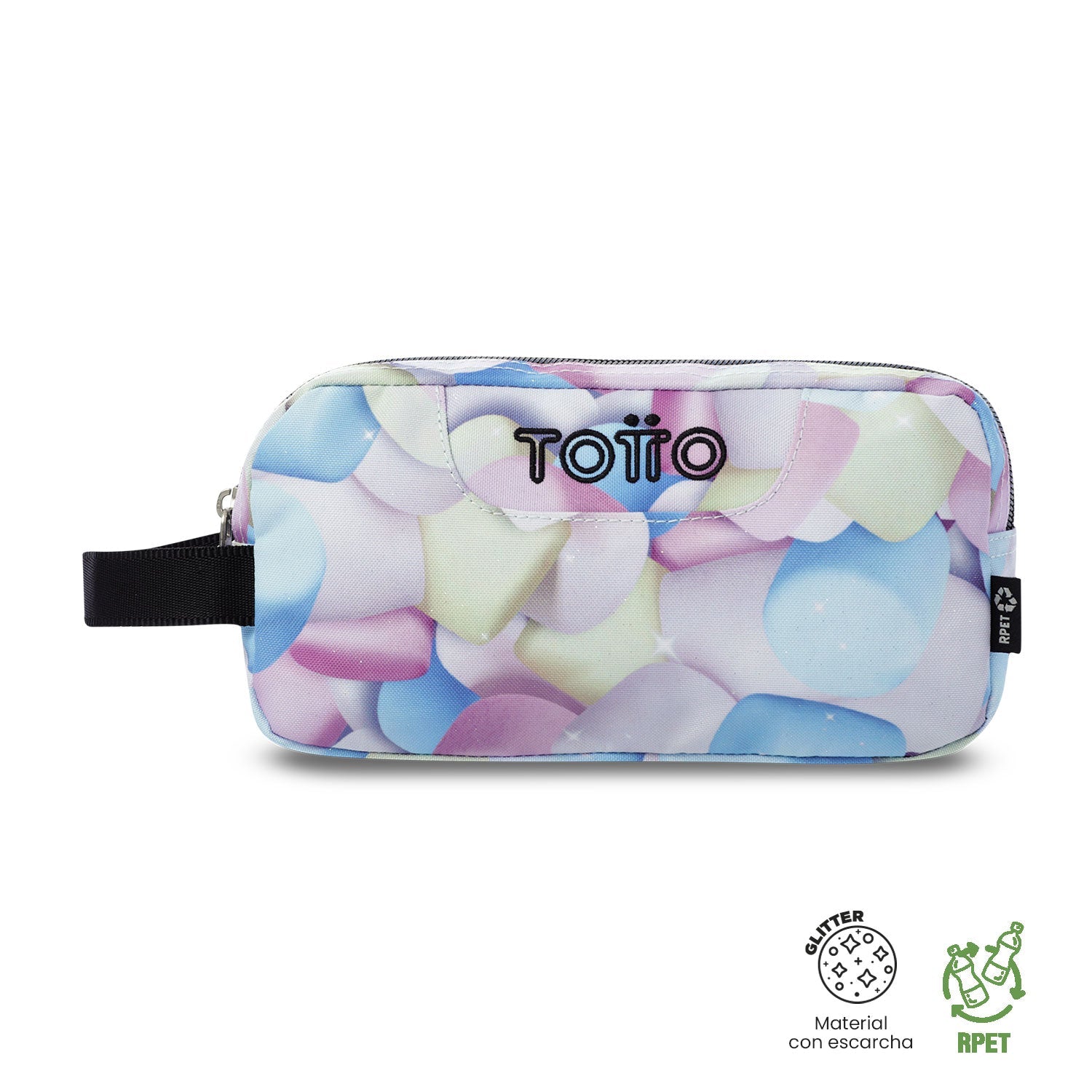 Cartuchera Multiuso con Glitter Escuadra