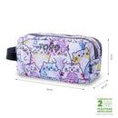 Cartuchera Multiuso Escuadra Glitter Grande Rosada Mujer