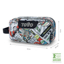 Cartuchera Multiuso Escuadra Grande Gris Hombre