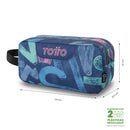 Cartuchera Multiuso Escuadra Grande Azul Mujer